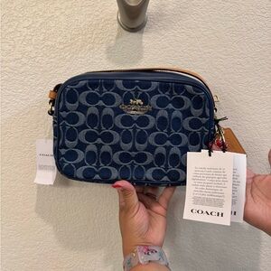 Coach Signature Denim Jamie Camera Bag NWT